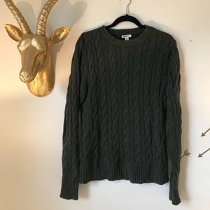 Merona cable knit crew neck sweater